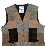 Upcycled Harris Tweed Patchwork Waistcoat (HTMWP4XL3)