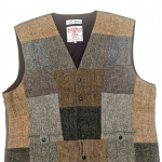 Upcycled Harris Tweed Patchwork Waistcoat (HTMWP5XL2)