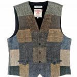 Upcycled Harris Tweed Patchwork Waistcoat (HTMWPXL2)