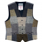 Upcycled Harris Tweed Patchwork Waistcoat (HTMWPL2)