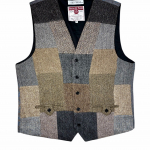 Upcycled Harris Tweed Patchwork Waistcoat (HTMWPXL1)