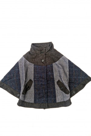 Upcycled Harris Tweed Cape (HTWC2XS2)