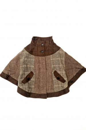 Upcycled Harris Tweed Cape (HTWCXS2)