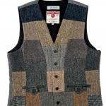 Upcycled Harris Tweed Patchwork Waistcoat (HTMWPM4)