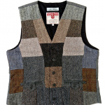 Upcycled Harris Tweed Patchwork Waistcoat (HTMWPM5)