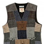 Upcycled Harris Tweed Patchwork Waistcoat (HTMWP2XL2)