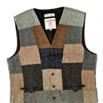 Upcycled Harris Tweed Patchwork Waistcoat (HTMWP3XL1)