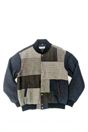 Upcycled Harris Tweed Bomber Jacket (HTMJB2XL3)