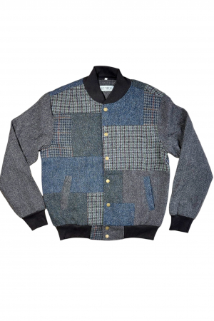 Upcycled Harris Tweed Bomber Jacket (HTMJBM3)