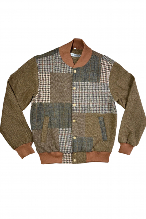 Upcycled Harris Tweed Bomber Jacket (HTMJBM4)
