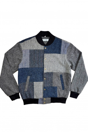 Upcycled Harris Tweed Bomber Jacket (HTMJBXL2)