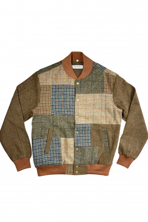 Upcycled Harris Tweed Bomber Jacket (HTMJBXL3)