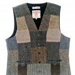Upcycled Harris Tweed Patchwork Waistcoat (HTMWPXL5)