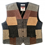 Upcycled Harris Tweed Patchwork Waistcoat (HTMWP6XL6)