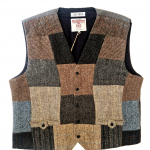Upcycled Harris Tweed Patchwork Waistcoat (HTMWP6XL7)