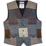 Upcycled Harris Tweed Patchwork Waistcoat (HTMWP3XL1)