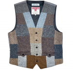 Upcycled Harris Tweed Patchwork Waistcoat (HTMWPM5)