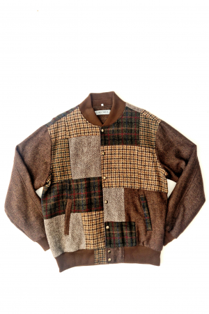 Upcycled Harris Tweed Bomber Jacket (HTMJB4XL2)