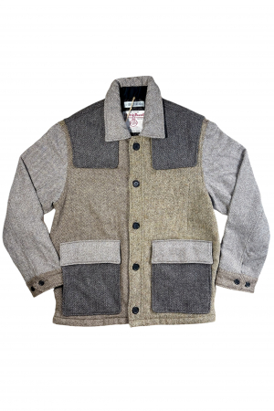 Upcycled Harris Tweed Patch Pocket Jacket (HTMJPPXL1)