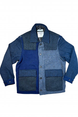 Upcycled Harris Tweed Patch Pocket Jacket (HTMJPP2XL2)