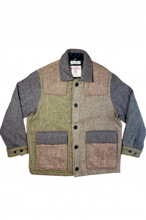 Upcycled Harris Tweed Patch Pocket Jacket (HTMJPP3XL3)