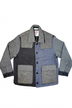 Upcycled Harris Tweed Patch Pocket Jacket (HTMJPP3XL4)