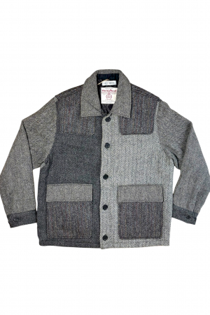 Upcycled Harris Tweed Patch Pocket Jacket (HTMJPP3XL5)