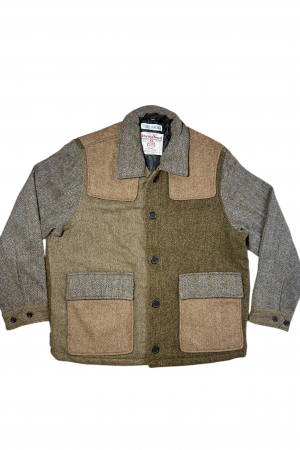 Upcycled Harris Tweed Patch Pocket Jacket (HTMJPP4XL3)