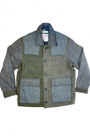 Upcycled Harris Tweed Patch Pocket Jacket (HTMJPP2XL4)
