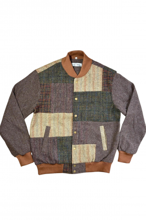 Upcycled Harris Tweed Bomber Jacket (HTMJBXL1)
