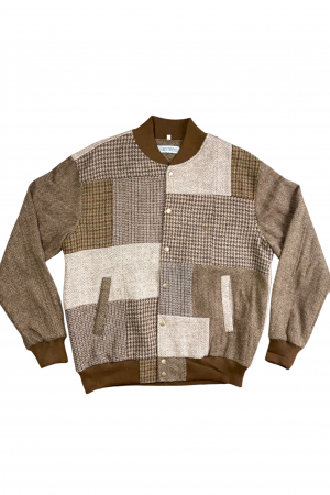 Upcycled Harris Tweed Bomber Jacket (HTMJB3XL2)
