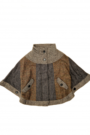 Upcycled Harris Tweed Cape (HTWCS7)
