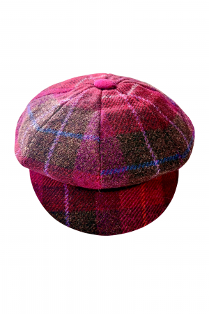 Harris Tweed One Size Ladies Pink Hat