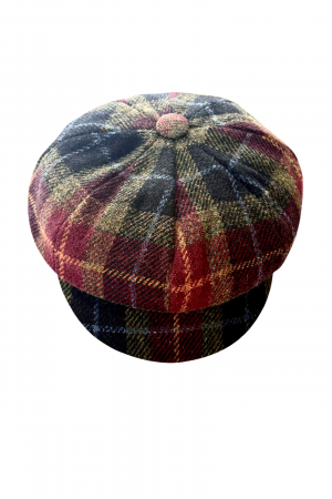Harris Tweed One Size Ladies Maroon Hat