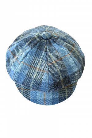 Harris Tweed One Size Ladies Blue Hat