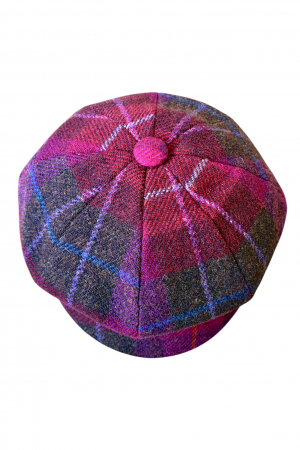 Harris Tweed One Size Ladies Pink Hat