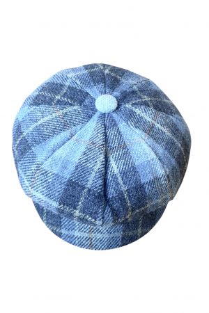 Harris Tweed One Size Ladies Blue Hat