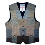 Upcycled Harris Tweed Patchwork Waistcoat (HTMWPL6)