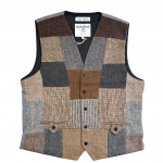 Upcycled Harris Tweed Patchwork Waistcoat (HTMWP2XL5)