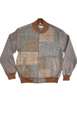 Upcycled Harris Tweed Bomber Jacket (HTMJBL1)
