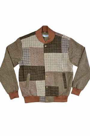 Upcycled Harris Tweed Bomber Jacket (HTMJBL3)