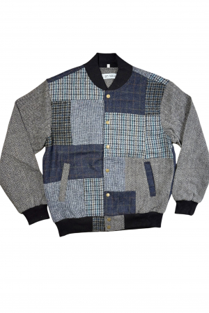 Upcycled Harris Tweed Bomber Jacket (HTMJBL4)