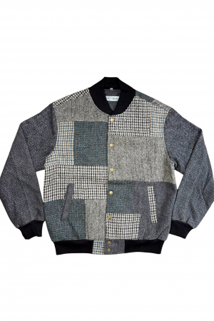 Upcycled Harris Tweed Bomber Jacket (HTMJBXL4)